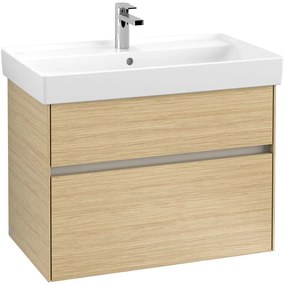 VILLEROY &amp; BOCH Collaro závesná skrinka pod umývadlo, 2 zásuvky, s LED osvetlením, 754 x 444 x 546 mm, Nordic Oak, C010B0VJ