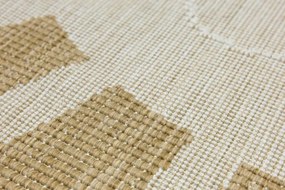 Detský obojstranný koberec BRUSSELS 206023/10820 béžový / krémový kruh