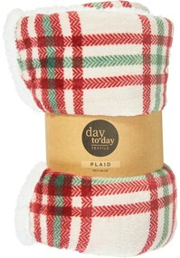 Baránková deka Checkered 160 x 130 cm