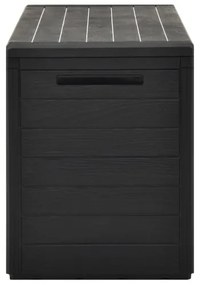 vidaXL Záhradný úložný box antracitový 116x44x55 cm-