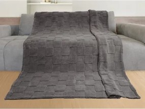 Deka Karo Sherpa 140x200 cm, antracitová%