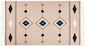 Bavlnený kelímový koberec 80 x 150 cm viacfarebný BERDIK Beliani