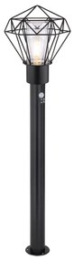 Globo 31357S - Vonkajšia lampa so senzorom HORACE 1xE27/15W/230V IP44