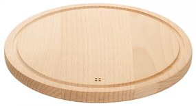 Lunasol - Drevená doska na krájanie so žliabkom okrúhla 28 cm - Basic (593006)