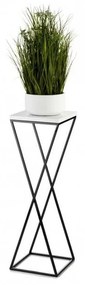 Stojan na kvety LOFT 70x24 cm čierna/biela