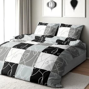 Krepové bavlnené obliečky Homa PURA GREY DAME 2-dielna sada 140x200 cm