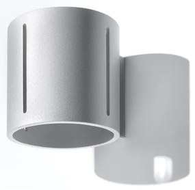 Nástenné svietidlo Inez, 1x sivé kovové tienidlo