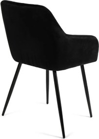 Jedálenský set 6x stoličiek + stôl 200 cm AVENBERG OBSIDIAN