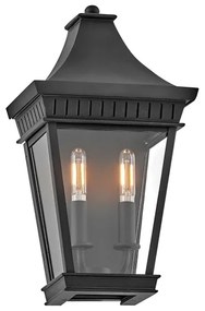 Hinkley HK-CHAPEL-HILL7-MB - Vonkajšie svietidlo CHAPEL HILL 2xE14/40W/230V IP44