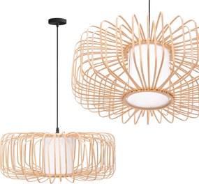 Toolight Toolight, závesné svietidlo 1xE27 APP1376-1CP, prírodná hnedá, OSW-00930