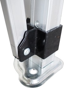 Rýchlorozkladací  nožnicový stan  3x4,5m – hliníkový, Biela, Bez bočných plachiet