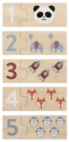 Drevené detské puzzle (počet dielikov 20) Numbers – Kindsgut