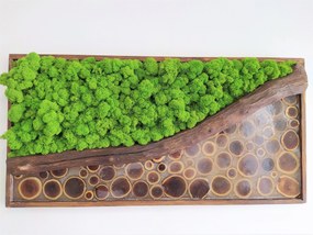 Machový obraz s epoxidom 50cm x 100cm