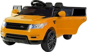 LEAN CARS Elektrické autíčko HL1638 pre deti LED MP3 ovládač oranžové