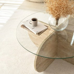Konferenčný stolík Bubble Travertine