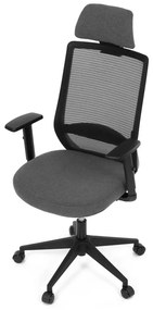 Kancelárska ergonomická stolička SENA — látka, čierna