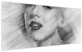 Obraz - Portrén Merilyn Monroe (120x50 cm)