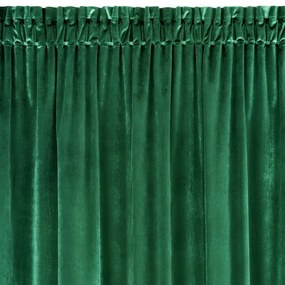 Dekorstudio Dekoračný záves SAMANTA na riasiacu pásku - zelený Rozmer závesu: 140x270cm