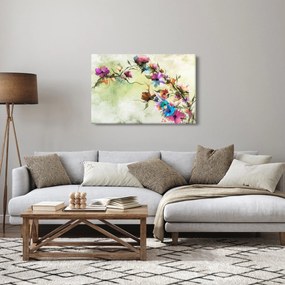 Obraz - Maľba kvetu (90x60 cm)
