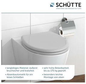 Schütte WC sedadlo z duroplastu (sivá)  (100335933)