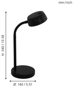 Eglo 99335 - LED Stolná lampa CABALES LED/4,5W/230V