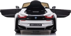 LEAN CARS Elektrické autíčko BMW i8 Coupé, biele
