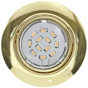 EGLO Zápustné bodové LED svietidlo PENETO, okrúhle, mosadzné