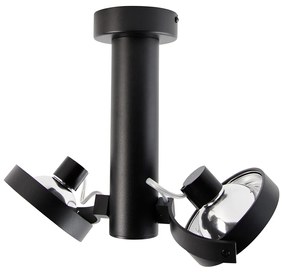 Moderné bodové svietidlo čierne nastaviteľné 2-svetlá - Goes