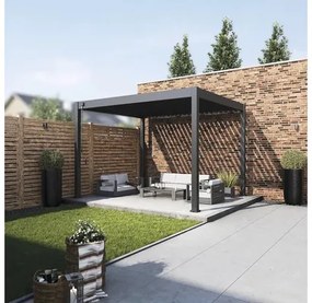 Pergola bioklimatická Rojaplast Intro Neo 360 x 300 x 255 cm voľne stojaca antracit