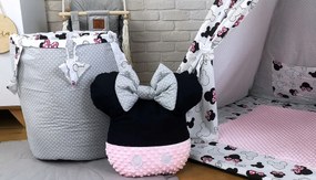 Detský stan TEEPEE (TÍPÍ) EXCLUSIVE s doplnkami - MYŠKA MINNIE - ružový
