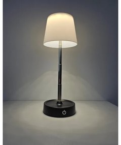 LED stmievateľná dotyková stolná lampa LED/3W/5V USB 800 mAh biela