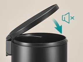 Okrúhly odpadkový kôš Jelis 30 L čierny