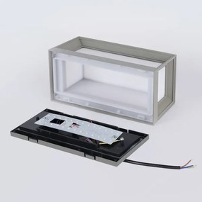 Brilagi - Vonkajšie LED nástenné svietidlo so senzorom PARKER LED/12W/230V sivé IP44