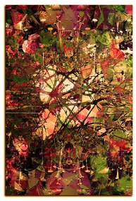 Obraz na plátne - Kvetinové grunge pozadia - obdĺžnik 7108FA (100x70 cm)
