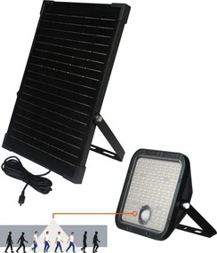 LED vonkajší solárny reflektor so senzorom LED/30W/6,4V IP65 3000/4000K