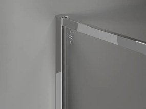 Mexen, Mexen Kioto-XF sprchová stena s rámom 90 x 202 cm, 10 mm priehľadná, chróm - 800-090-104-01-00-X