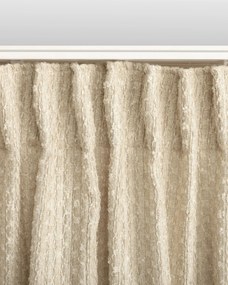 Záves na riasiacej páske farba produktu béžová látka zapletaná