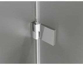 Mexen Lunar-B, výklopný sprchový kút ľavý 85 x 70 cm, 8mm číre sklo, chrómový profil, 832-085-070-01-00-L