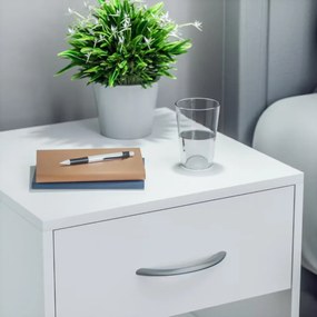 Casaria Set nočných stolíkov BIANCA, 2 ks, 41x39x28cm, biela