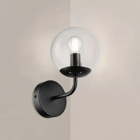 Brilagi - Nástenná lampa MALIVA 1xE14/15W/230V čierna/číra