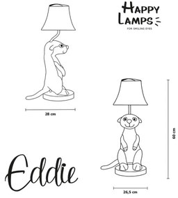 Happy Lamps - LED Detská stolná lampa EDDIE LED/5,4W/230V surikata