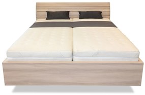 Ahorn SALINA Basic - dvojlôžková posteľ, ktorá sa vznáša 160 x 190 cm, lamino