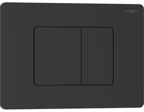 Mexen Tex 05, splachovacie tlačidlo z nehrdzavejúcej ocele, čierna matná, 6105-02