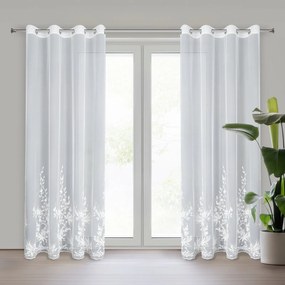 ZÁCLONA NA KRÚŽKOCH EVA MINGE JULIA 140X250 CM VZOROVANÁ