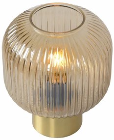Lucide 45586/20/62 - Stolná lampa MALOTO 1xE27/40W/230V béžová/zlatá
