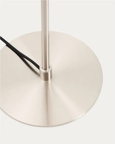 Stojacia lampa v striebornej farbe s kovovým tienidlom (výška 130 cm) Nuvira – Kave Home