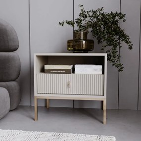 PROXIMA.store - Štýlový nočný stolík Marcos FARBA: biela, FARBA NÔH: čierna