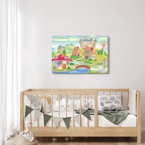 Obraz - Farebné mestečko (90x60 cm)