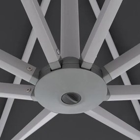 Knirps KNIRPS 320 x 320 cm - luxusný výkyvný záhradný slnečník s bočnou tyčou : Farba slnečníka - Tmavě šedá