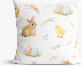 Goldea veľkonočná dekoračná obliečka na vankúš - veselá veľká noc 50 x 50 cm